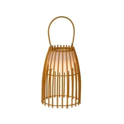 Lucide FJARA - Tafellamp Buiten - Ø 17,5 cm - LED Dimb. - 1x0,3W 3200K - IP44 - Bruin Hot