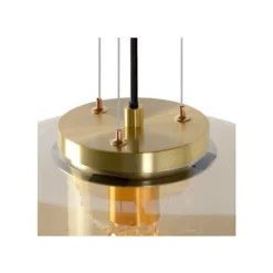 Lucide FLORIEN - Hanglamp - Ø 28 cm - 1xE27 - Amber Discount