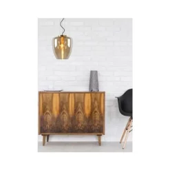 Lucide FLORIEN - Hanglamp - Ø 28 cm - 1xE27 - Amber Discount