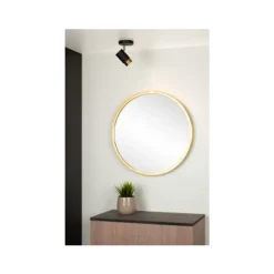 Lucide FLORIS - Plafondspot - Ø 10 cm - 1xGU10 - Zwart