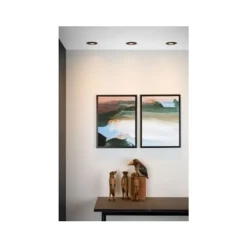 Lucide FOCUS - Inbouwspot - Ø 8,1 cm - LED Dimb. - GU10 - 3x5W 3000K - Zwart - Set van 3 Discount