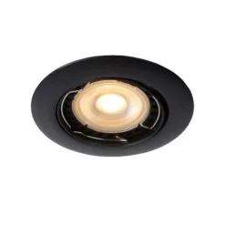 Lucide FOCUS - Inbouwspot - Ø 8,1 cm - LED Dimb. - GU10 - 3x5W 3000K - Zwart - Set van 3 Discount