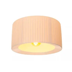 Lucide FOLD Plafonnière-Wit-Ø40-1xE27-40W-Stof Best