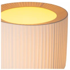 Lucide FOLD Vloerlamp-Wit-Ø45-1xE27-40W-Stof Clearance