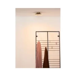 Lucide FOSKAL - Plafonnière - Ø 21,5 cm - LED - 1x6W 2700K - Mat Goud / Messing New