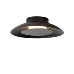 Lucide FOSKAL - Plafonnière - Ø 21,5 cm - LED - 1x6W 2700K - Zwart