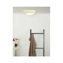 Lucide FRESH - Plafonnière Badkamer - Ø 27 cm - 1xE27 - IP44 - Wit Clearance