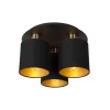 Lucide FUDRAL Plafonnière-Zwart-Ø37-3xE27-10W-Katoen Online