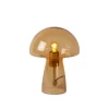 Lucide FUNGO Tafellamp-Oranje-1xE27-60W-Glas Clearance