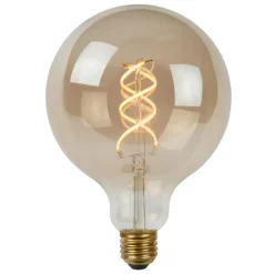 Lucide G125 - Filament lamp - Ø 12,5 cm - LED Dimb. - E27 - 1x5W 2200K - 3 StepDim - Fumé Hot