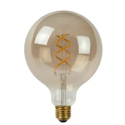 Lucide G125 - Filament lamp - Ø 12,5 cm - LED Dimb. - E27 - 1x5W 2200K - 3 StepDim - Fumé Hot