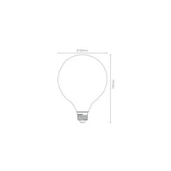 Lucide G125 - Filament lamp - Ø 12,5 cm - LED Dimb. - E27 - 1x8W 2700K - 3 StepDim - Opaal Clearance