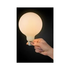 Lucide G125 - Filament lamp - Ø 12,5 cm - LED Dimb. - E27 - 1x8W 2700K - 3 StepDim - Opaal Clearance