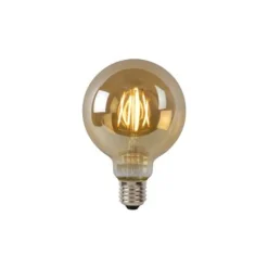 Lucide G95 - Filament lamp - Ø 9,5 cm - LED Dimb. - E27 - 1x5W 2700K - Amber Online