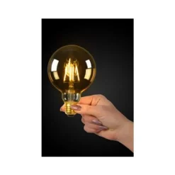 Lucide G95 - Filament lamp - Ø 9,5 cm - LED Dimb. - E27 - 1x5W 2700K - Amber Online