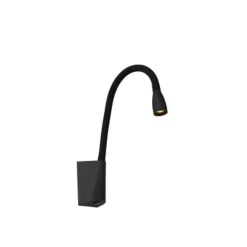Lucide GALEN-LED - Bedlamp - LED - 1x3W 3000K - Zwart Outlet