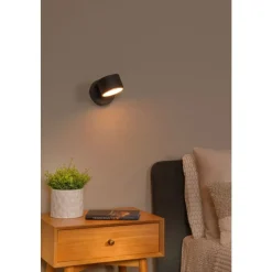 Lucide GIAN - Wandlamp - LED Dimb. - Zwart New
