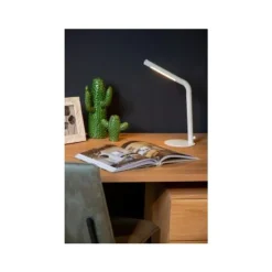 Lucide GILLY Bureaulamp-Wit-LED Dimb.-3W-2700K-Metaal Best