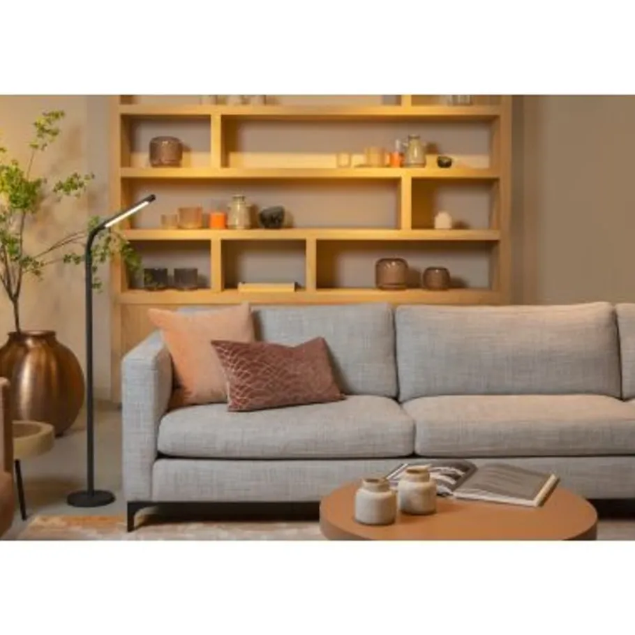 Lucide GILLY Leeslamp-Zwart-LED Dimb.-3W-2700K-Metaal Sale