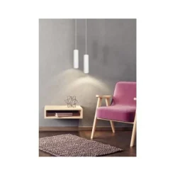 Lucide GIPSY - Hanglamp - Ø 7 cm - 1xGU10 - Wit Clearance