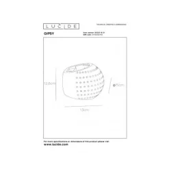 Lucide GIPSY - Wandlamp - 1xG9 - Wit Discount