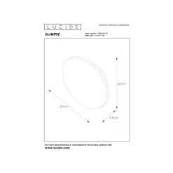 Lucide GLIMPSE - Wandlamp - Ø 22 cm - LED - 1x5W 3000K - Mat Goud / Messing Sale