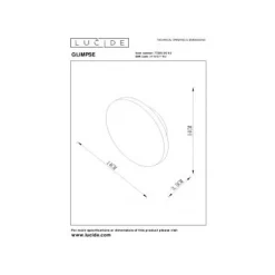 Lucide GLIMPSE - Wandlamp - Ø 14 cm - LED - 1x5W 3000K - Mat Goud / Messing Best