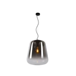 Lucide GLORIO Hanglamp-Zwart-Ø45-1xE27-60W-Glas Best