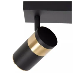 Lucide GORIK - Plafondspot - 3xGU10 - Zwart Hot