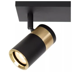 Lucide GORIK - Plafondspot - 2xGU10 - Zwart Hot