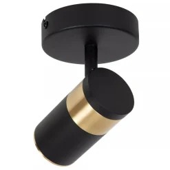 Lucide GORIK - Wandspot / Wandlamp - 1xGU10 - Zwart Clearance