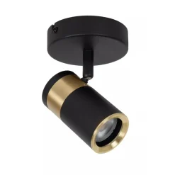 Lucide GORIK - Wandspot / Wandlamp - 1xGU10 - Zwart Clearance