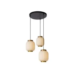 Lucide GOSSE - Hanglamp - 3xE27 - Wit Hot