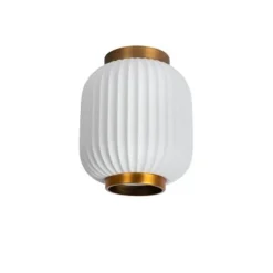 Lucide GOSSE - Plafonnière - Ø 19 cm - 1xE27 - Wit Discount