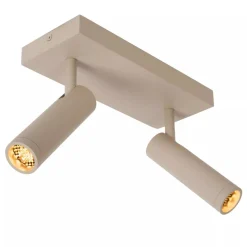 Lucide GRADO - Plafondspot - 2xGU10 (MR11) - Taupe Outlet