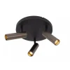 Lucide GRADO - Plafondspot - Ø 25 cm - 3xGU10 (MR11) - Grijs ijzer