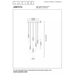 Lucide GRIFFITH Hanglamp-Antiek.-Ø38-LED DTW-43W