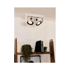 Lucide GRIFFON - Plafondspot - LED Dim to warm - GU10 - 2x12W 2200K/3000K - Wit Clearance