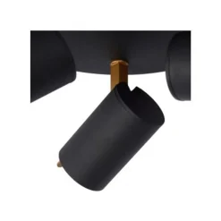 Lucide GRONY - Plafondspot - LED Dim to warm - GU10 - 3x5W 2200K/3000K - Zwart Discount