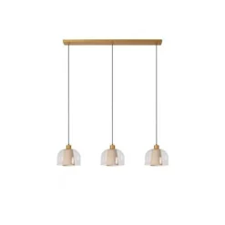 Lucide GUNHILD Hanglamp-Transp.-3xE27-60W-Glas Hot