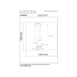 Lucide GUNHILD Hanglamp-Transp.-3xE27-60W-Glas Best