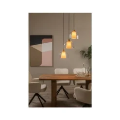 Lucide GUNHILD Hanglamp-Transp.-3xE27-60W-Glas Best