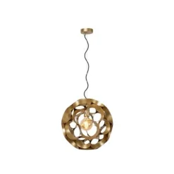 Lucide HANNELOR. Hanglamp-Mat Go.-Ø40-1xE27-40W-Metaal Outlet