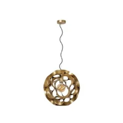 Lucide HANNELOR. Hanglamp-Mat Go.-Ø40-1xE27-40W-Metaal Outlet