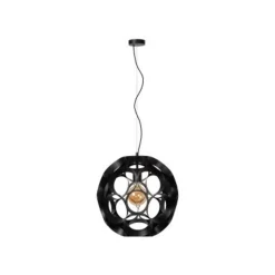 Lucide HANNELOR. Hanglamp-Zwart-Ø40-1xE27-40W-Metaal New