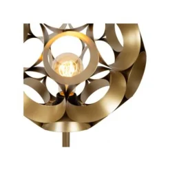 Lucide HANNELOR. Vloerlamp-Mat Go.-Ø30-1xE27-40W-Metaal Best