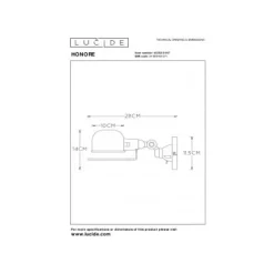 Lucide HONORE - Wandlamp - 1xE14 - Roest bruin Outlet