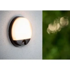 Lucide HUPS IR Wandlamp Buiten-Zwart-LED-10W-3000K-IP54 Discount