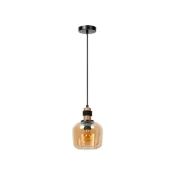 Lucide ILONA Hanglamp-Amber-Ø18-1xE27-40W-Glas Best