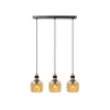 Lucide ILONA Hanglamp-Amber-3xE27-40W-Glas New